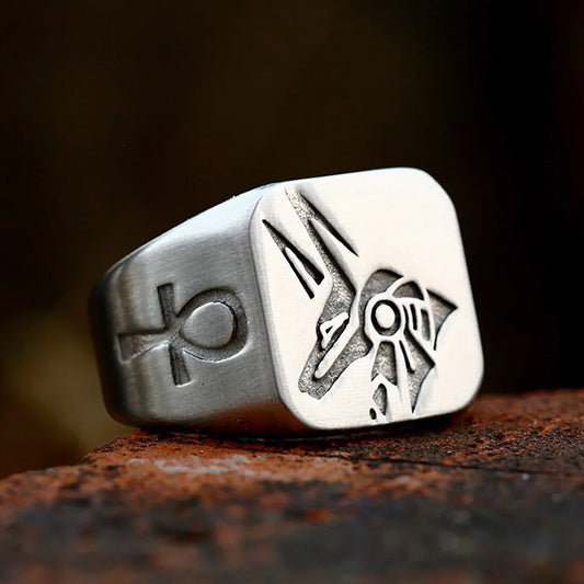 Vintage Anubis & Horus Ring
