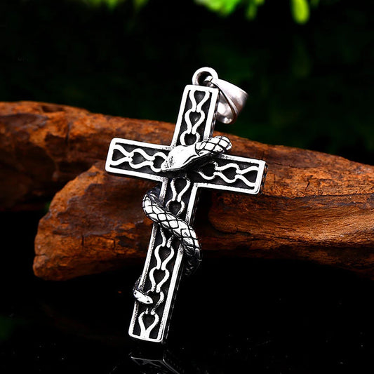Punk Cross Pendant Necklace