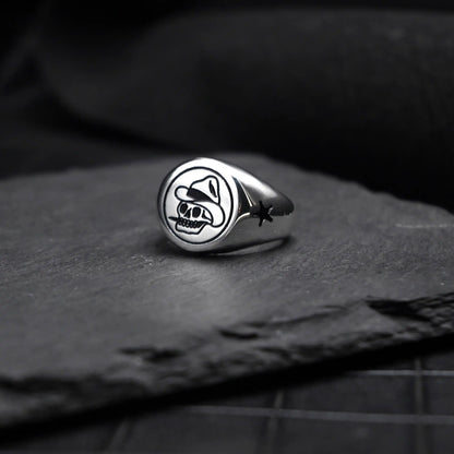 Sheriff Skull Ring