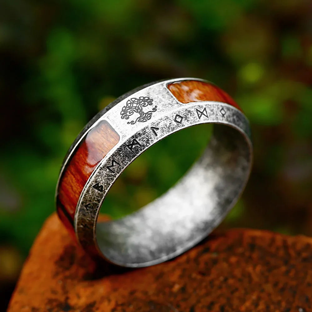 Vintage Viking Tree of Life Celtic Knot Ring