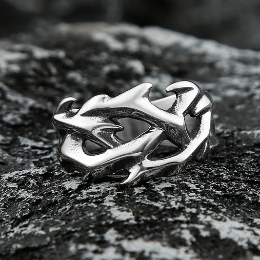 Crown of Thorns Punk Ring