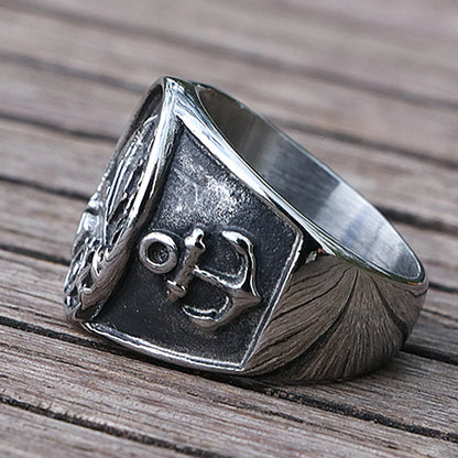 Nordic Pirate Compass Ring