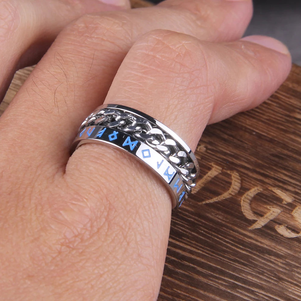 Inferno Chain Spinner Ring