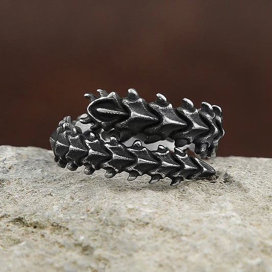 Vintage Gothic Dragon Bone Ring