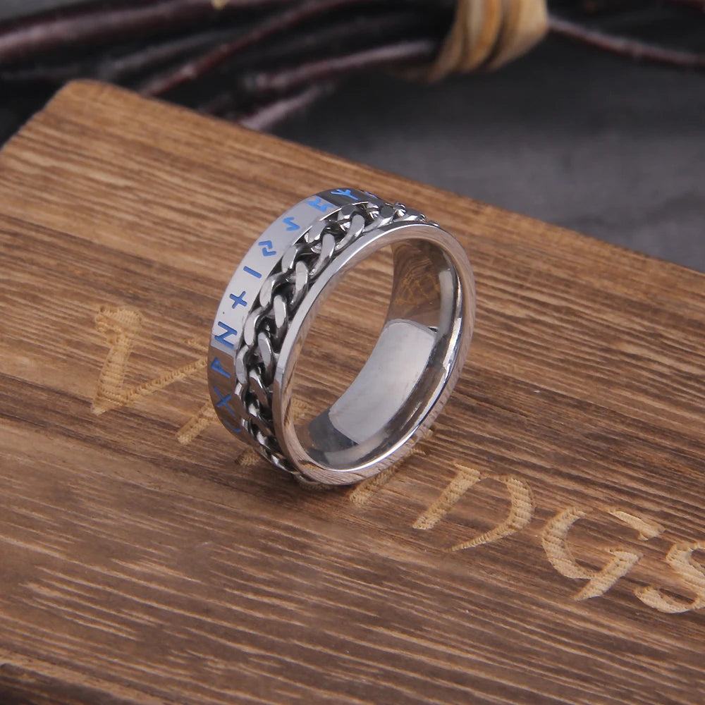 Inferno Chain Spinner Ring