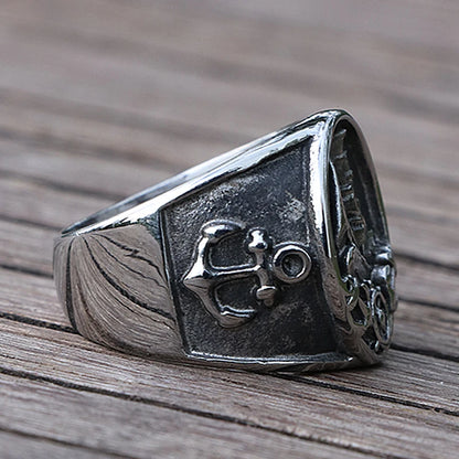 Nordic Pirate Compass Ring