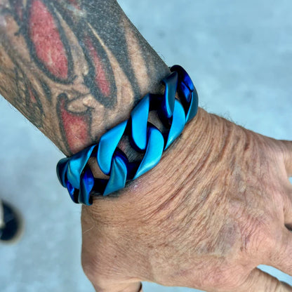 Blue Cuban Bracelet