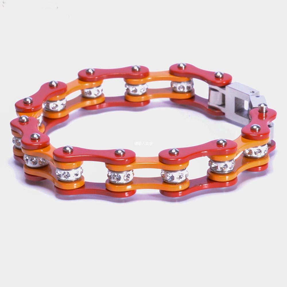Rebel Bling Biker Chain Bracelet