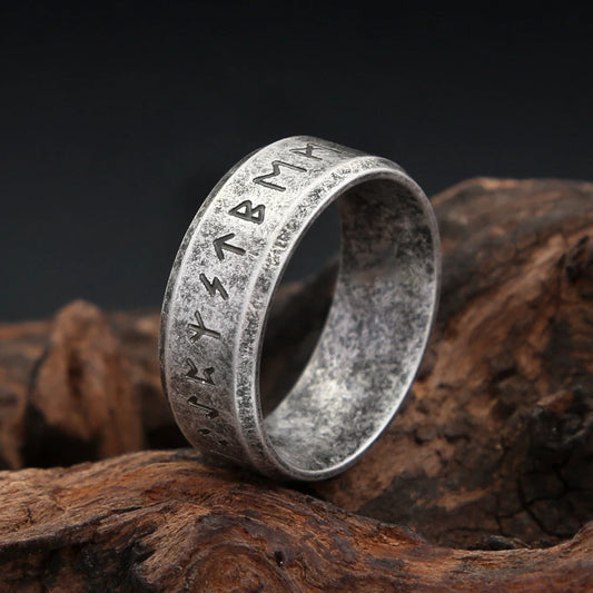 Vintage Viking Runes Ring