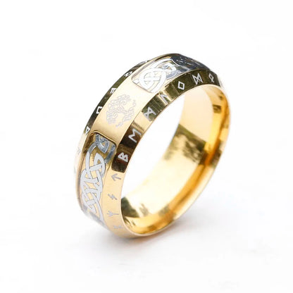 Nordic Rune Tree of Life Ring