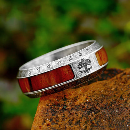Vintage Viking Tree of Life Celtic Knot Ring