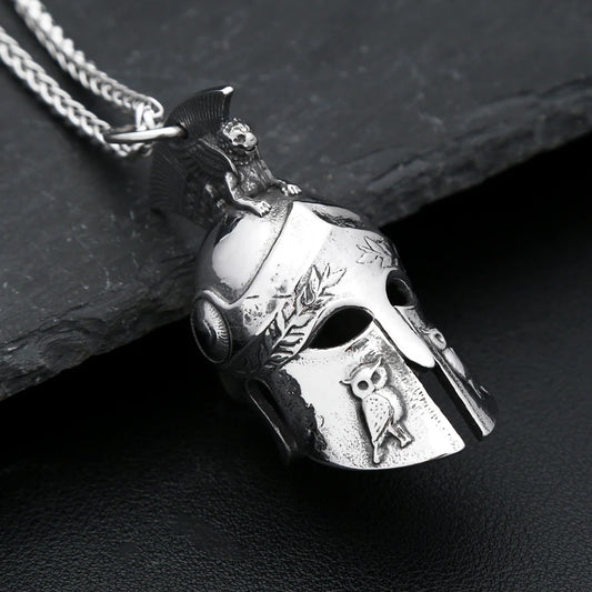 Spartan Helmet Necklace