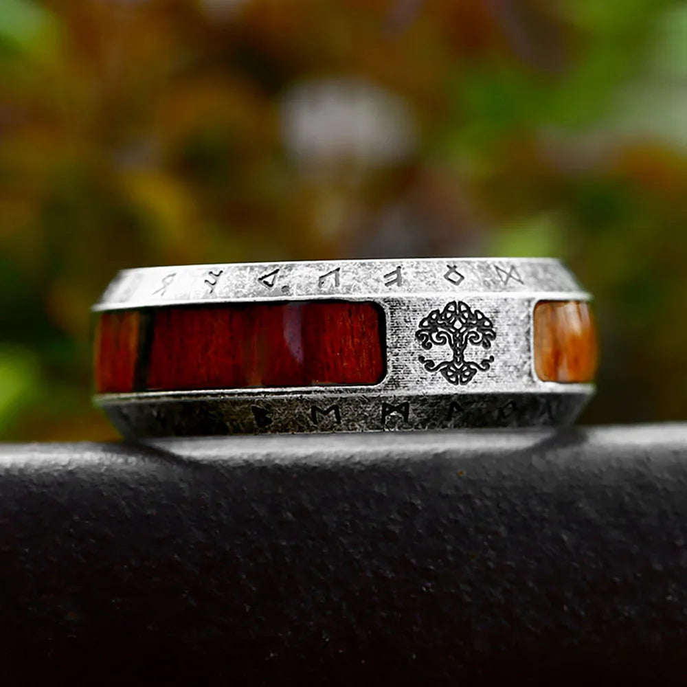 Vintage Viking Tree of Life Celtic Knot Ring