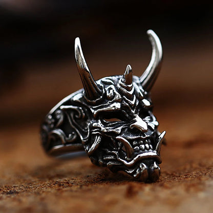 Prajna Gothic Mask Ring