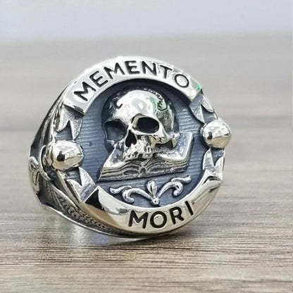 Memento Mori Skull Ring