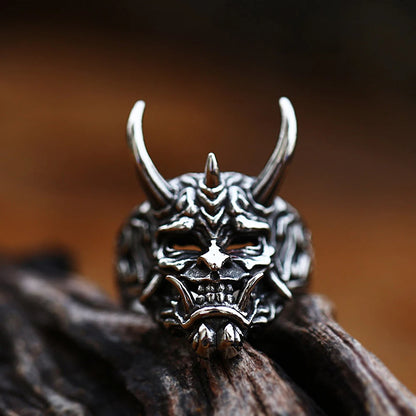 Prajna Gothic Mask Ring