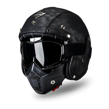 Storm Guardian Retro Jet Helmet | DOT Approved